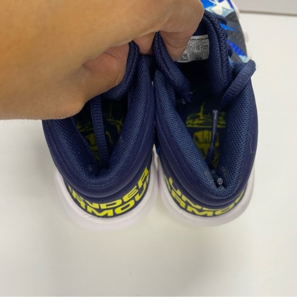 Under Armour Kids Blue B65 X Level Sneaker Shoes Size 12US - Picture 8 of 11